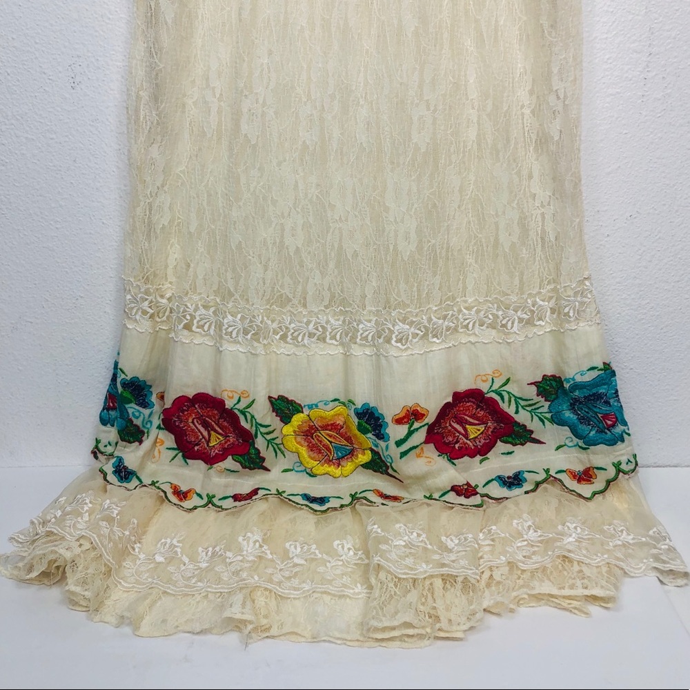 NWOT FP Lace Embroidered Fiesta Fleur Slip S - Picture 3 of 8